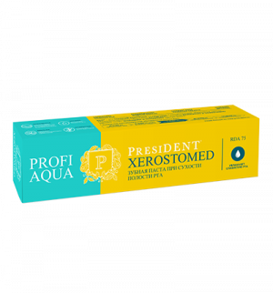 зубная паста PRESIDENT PROFI AQUA Xerostomed (75 RDA) 50 мл *r