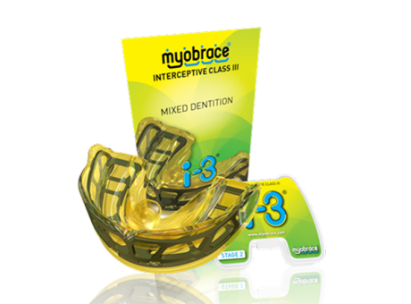 i-3My (i-3) Myobrace с каркасом Этап 2 при аномалиях III класса. MEDIUM / Желтый (MRC)