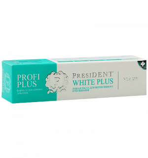 зубная паста PRESIDENT PROFI PLUS White Plus (200 RDA) 30 мл